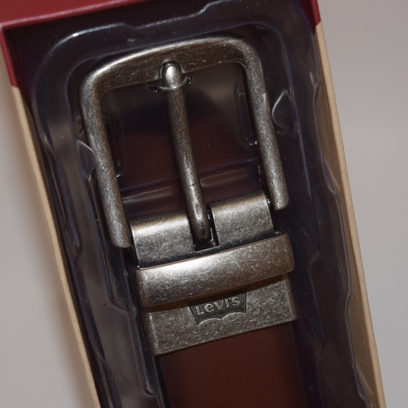 Levi's Men's Grain Leather Cut-to-Fit Belt Brown - Picture 2 of 5